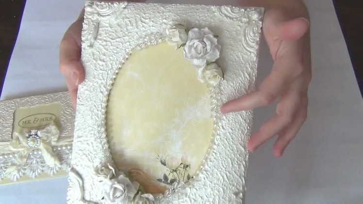 Beautifully Elegant Wedding Picture Frame & Wedding Card