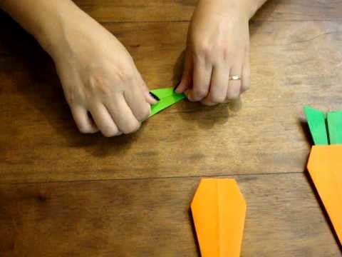 Cenoura de Origami