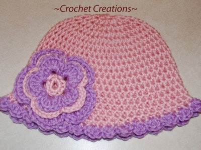 Crochet a Basic Hat Tutorial - Half Double Crochet - Newborn to Adult size Part I