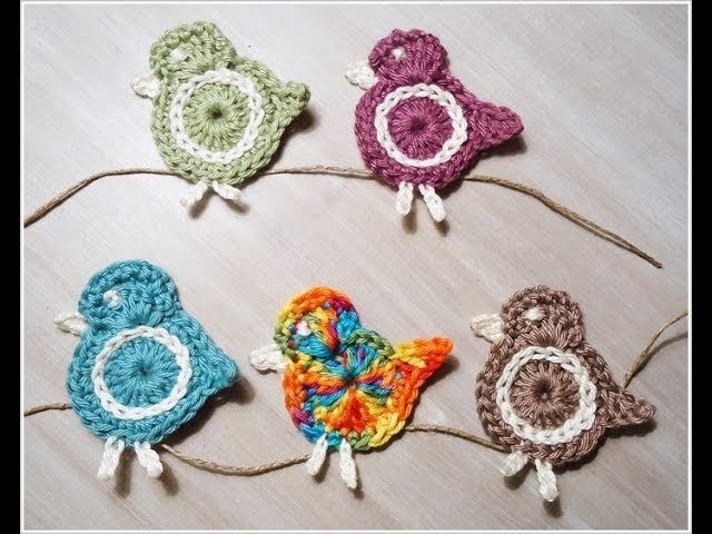 Crochet Bird Applique -1
