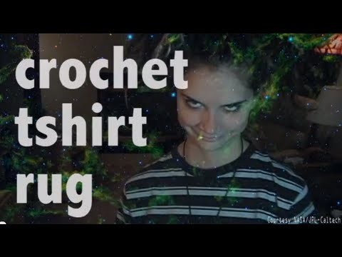 CROCHET T-SHIRT RUG!