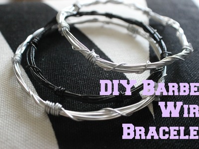 DIY ACCESSORIES: Barbed Wire Bracelet Tutorial!