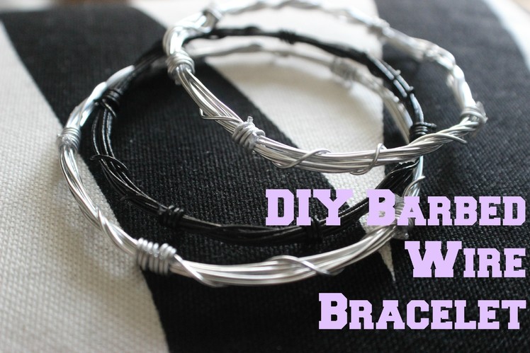DIY ACCESSORIES: Barbed Wire Bracelet Tutorial!