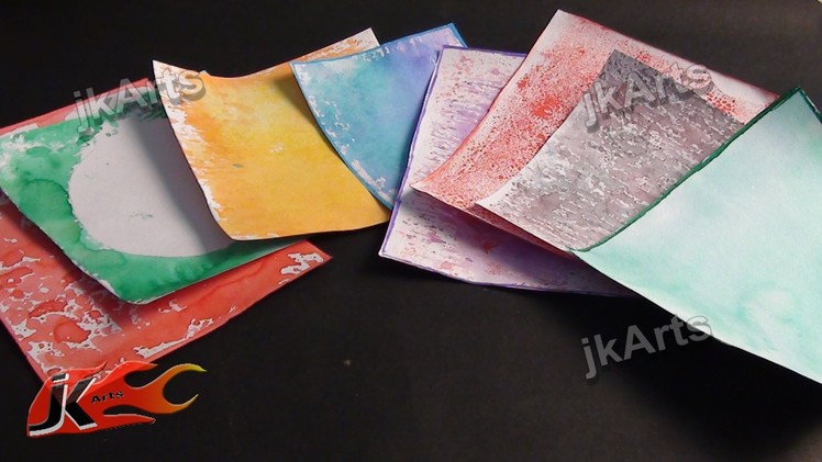 DIY Creating Designer paper for Greeting Cards - JK Arts 289