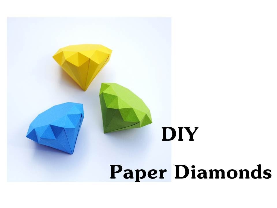 DIY - How to make Paper Diamonds
