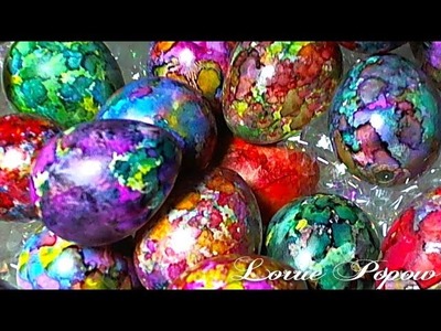 DIY Learn How to Decorate and Color Easter Eggs with Alcohol Inks (easter egg ink)