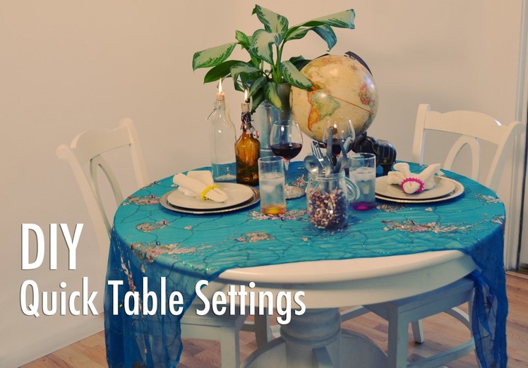 DIY Quick and Easy Table Settings with Mr. Kate
