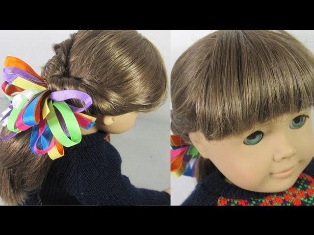 Doll Crafts: Hair styles Flip tail for your American Girl doll