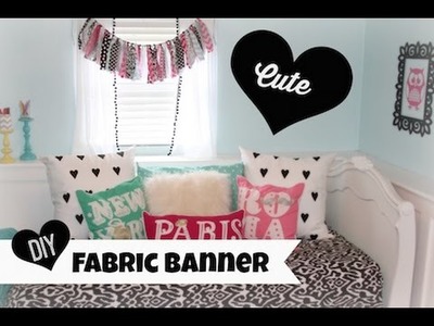 Fabric Banner DIY | ShowMeCute