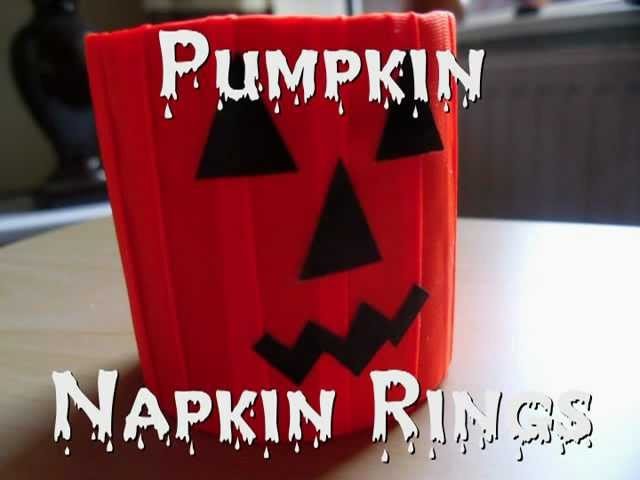 Halloween Crafts - Pumpkin Napkin Ring