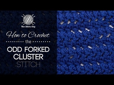 How to Crochet the Odd Forked Cluster Stitch