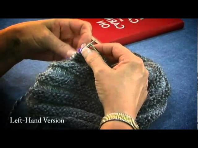 How To Knit A Hat Step 5 -LEFT HAND VERSION - Intermediate.Advanced