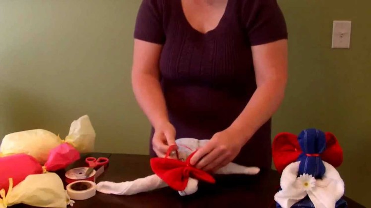 How to make a Dishtowel Angel (Towel Art) for Mother's Day