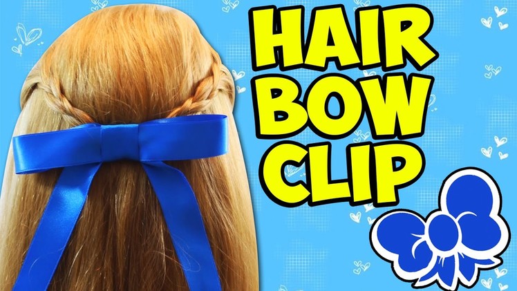 How to make a Hair Bow Clip Tutorial DIY