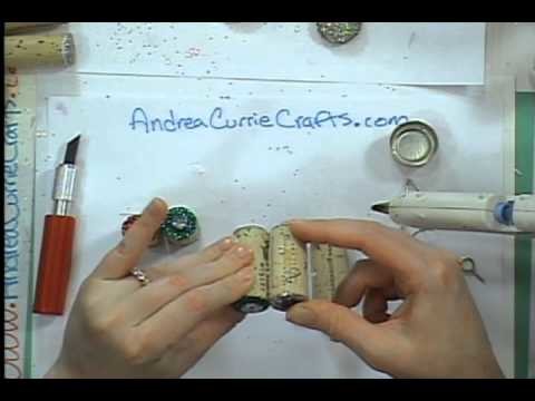 How To Make Cork Christmas Trees ( Andrea Currie ) ( Cool2Craft Demo)