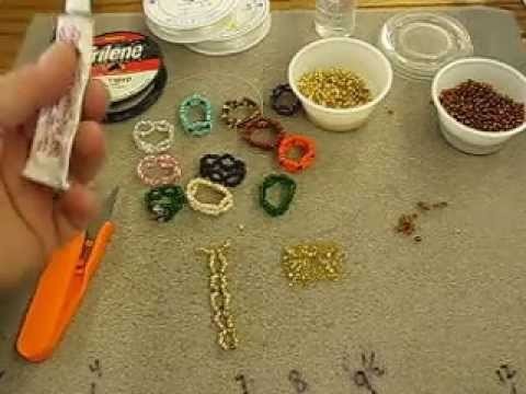 How to make these "finger lace" beaded rings;  simple & easy, great for craft shows