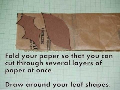 How to make wired paper leaves