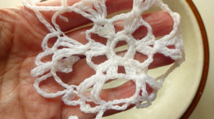 How To Starch Your Crocheted Snowflake