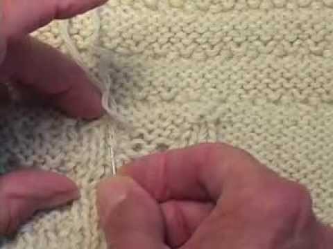 How to Weave in Yarn Ends: The Spider Web