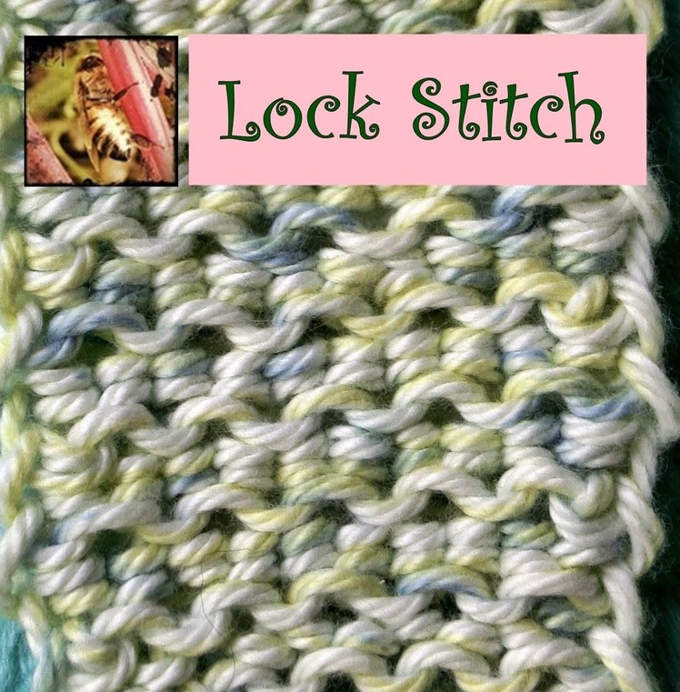 Loom Knitting with cotton yarn - Part III - Lock Stitch