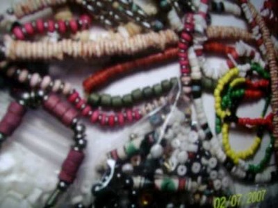 Necklace making: hide the knots: earn money : creativity beads metal bone thread stone rock