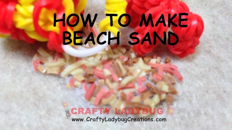 NEW Rainbow Loom Band BEACH SAND EASY Charm Tutorials by Crafty Ladybug.How to DIY