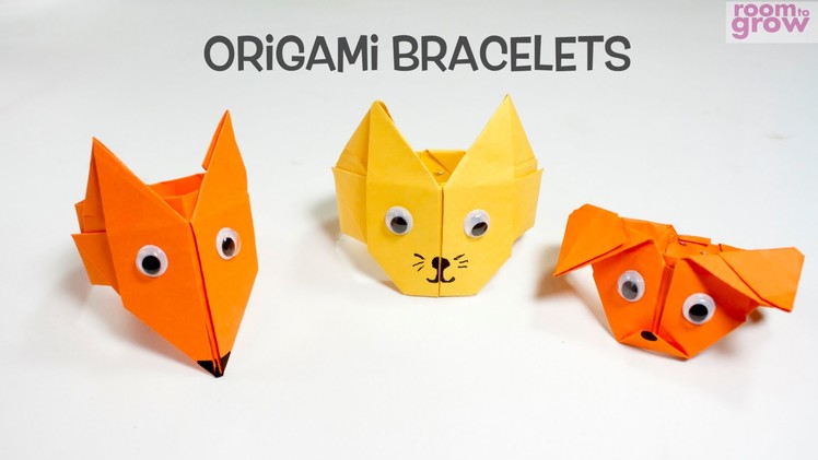 Origami  Bracelets | Fun Origami Craft Ideas for Kids.