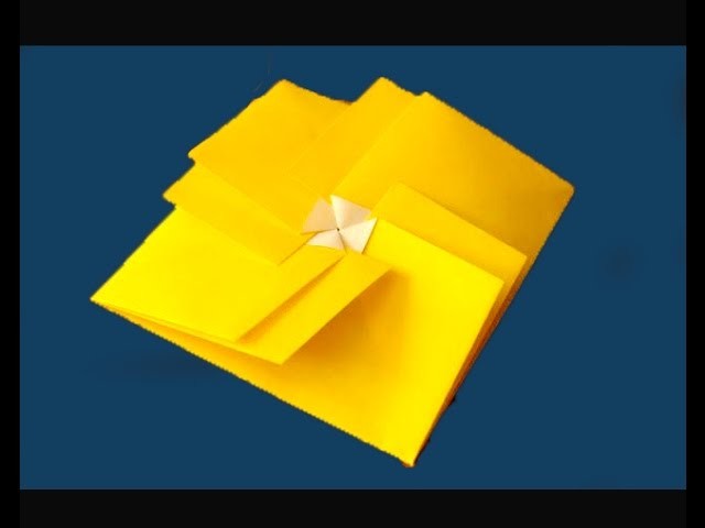 Origami square envelope. Easy and rich. Claudine’s Tato. Ideas for gift wrapping
