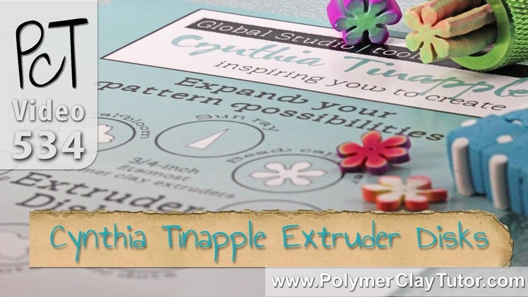 Polymer Clay Extruder Disks from Cynthia Tinapple