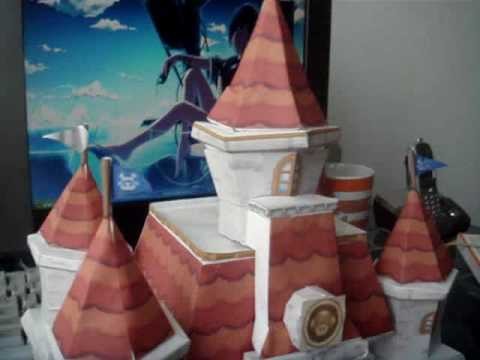 Princess Peach's Castle Papercraft Stop Motion