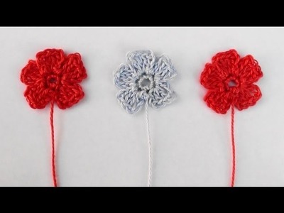 Small Crochet Flower - Small Crochet Flower Tutorial