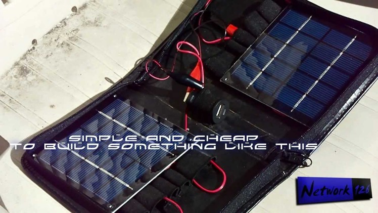 Surviving with a solar USB charger - (DIY)