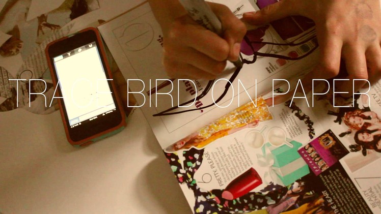 Tumblr room flying birds DIY