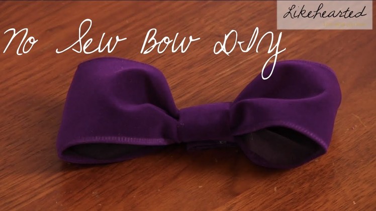 Wedding DIY: How to Make a No Sew Bow