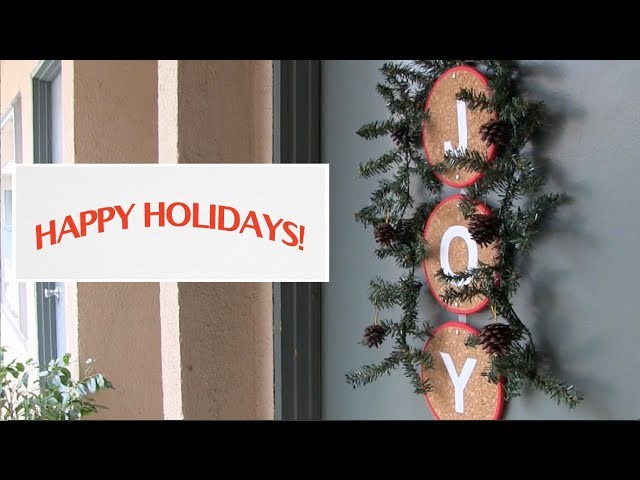 Christmas Decorating Ideas - front door wreath: Season 2, Ep 10