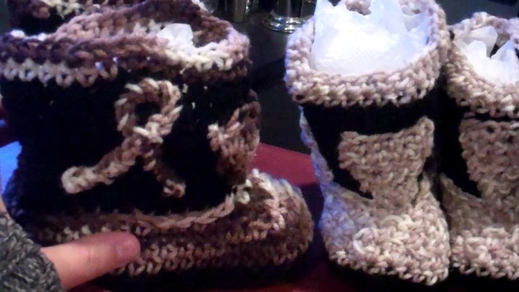 Crochet baby Cowboy Boots