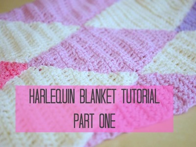 CROCHET: Harlequin. Diamond blanket part 1 | Bella Coco