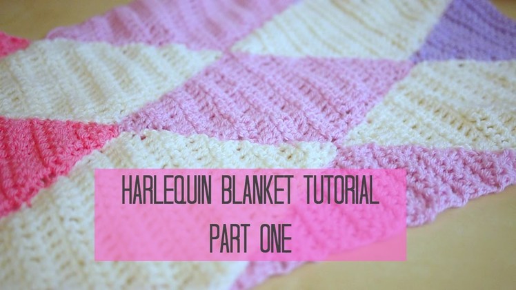 CROCHET: Harlequin. Diamond blanket part 1 | Bella Coco
