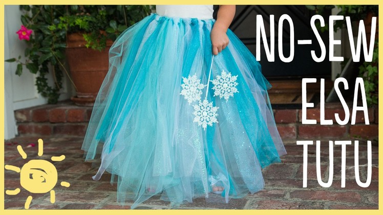 DIY | Elsa No-Sew Tutu (Easy Halloween Costume!!)