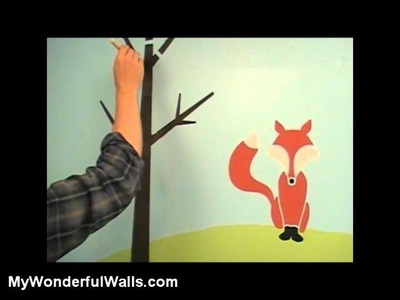 DIY Forest Room Wall Mural