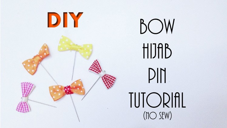 DIY Hijab Accessories #1: Easy No-Sew Ribbon Bow Hijab Pin Tutorial [HijabDiariesxo]