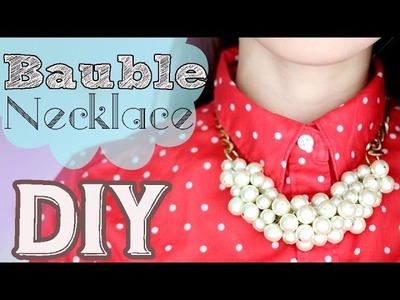 ➳ DIY: {Holiday Gifts}  Simple Bauble Necklace