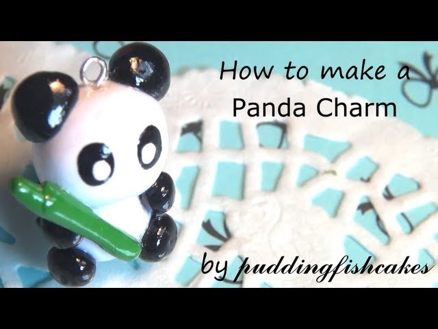 DIY Panda Polymer Clay Charm Tutorial