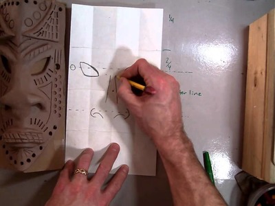 Drawing the design for an African Style Mask (Part 1.7).MOV
