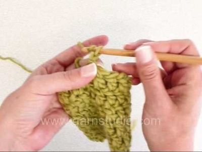 DROPS Crochet Tutorial: How to crochet dc in the round