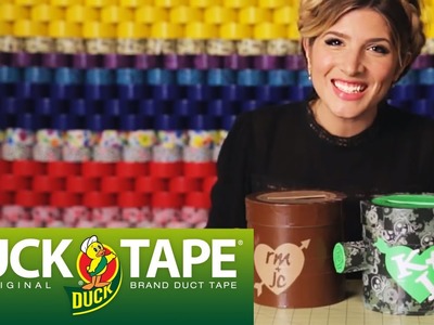 Duck Tape Crafts: How to make a Valentine's Day Stump Card Box