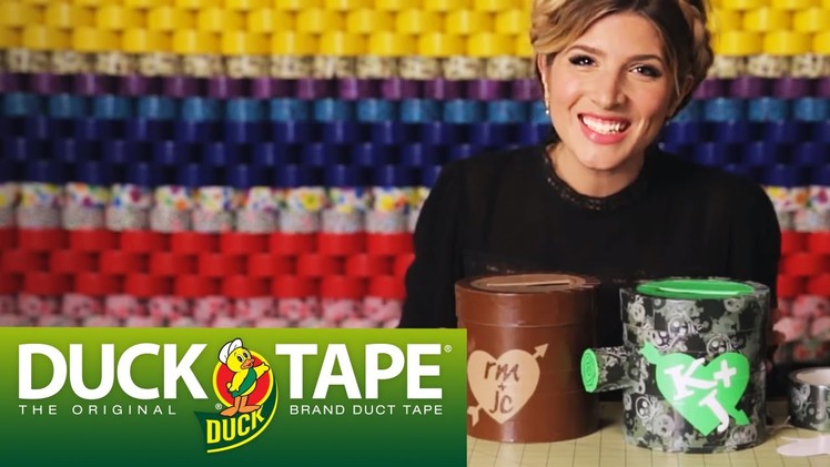 Duck Tape Crafts: How to make a Valentine's Day Stump Card Box