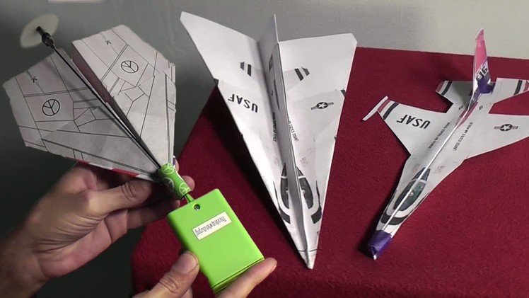 Electric Paper Airplane Kit Review-Plus Free F16
