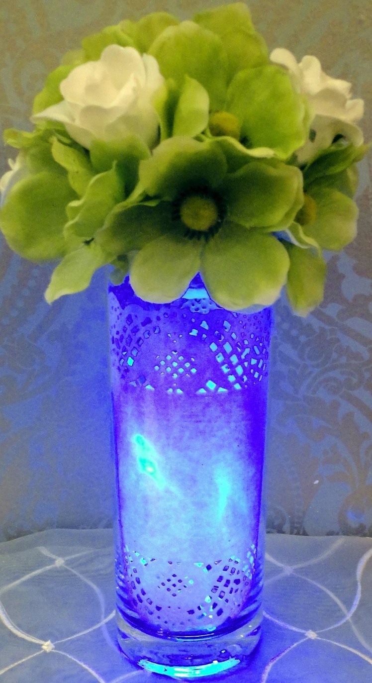 Floral arrangement - Glowing centerpiece idea
