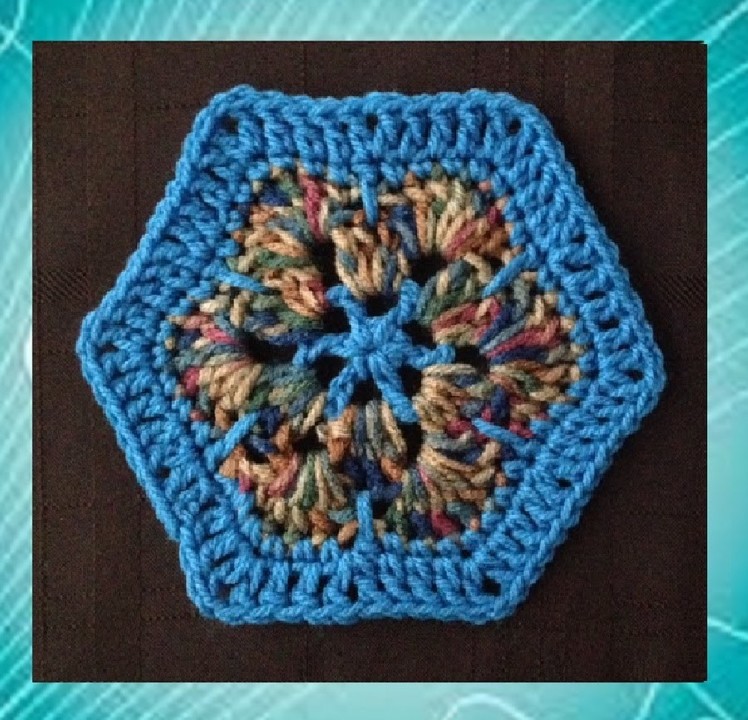 How to Crochet a Hexagon Motif Pattern #17  │ by ThePatterfamily